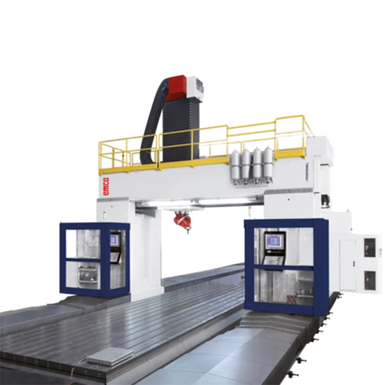 Stor portalfräsmaskin arbetsstycke